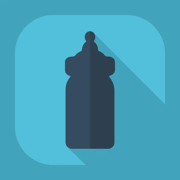 Flat icon: baby bottle