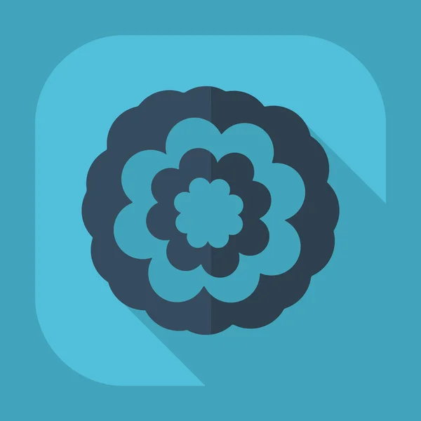 Flat ikonen: blomma — Stock vektor