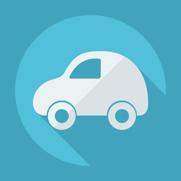 Icono plano: coche de juguete — Vector de stock