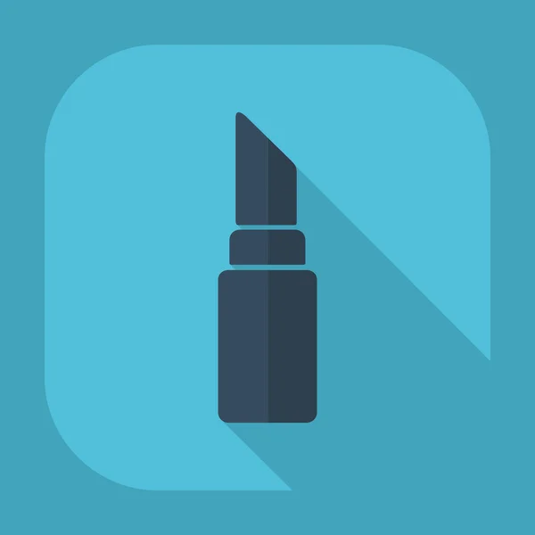 Flat icon: lipstick — Stock Vector