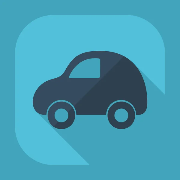 Icono plano: coche de juguete — Vector de stock