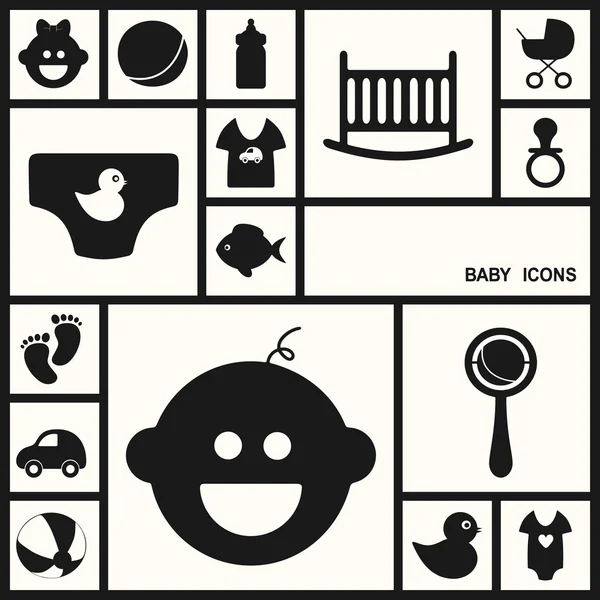 Conception plate : bébé — Image vectorielle