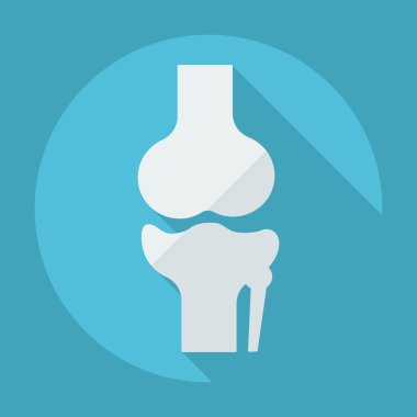 Gölge diz-eklemi ile düz modern tasarım