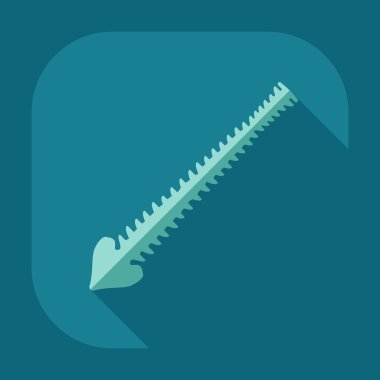 Gölge simgeler omurga ile düz modern tasarım