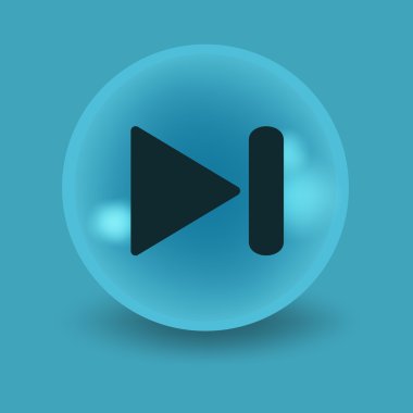 Gölge simgesi player ile düz modern tasarım