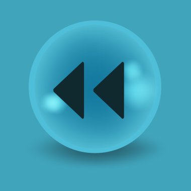 Gölge simgesi player ile düz modern tasarım