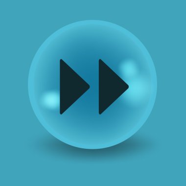 Gölge simgesi player ile düz modern tasarım