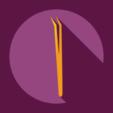 Gölge dişçi aracıyla düz modern tasarım