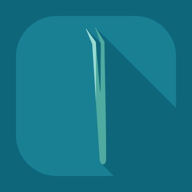 Gölge dişçi aracıyla düz modern tasarım