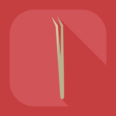 Gölge dişçi aracıyla düz modern tasarım