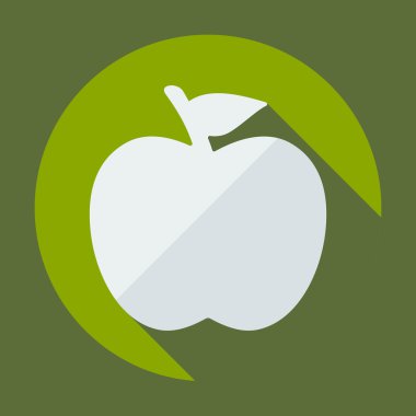 Gölge apple ile düz modern tasarım