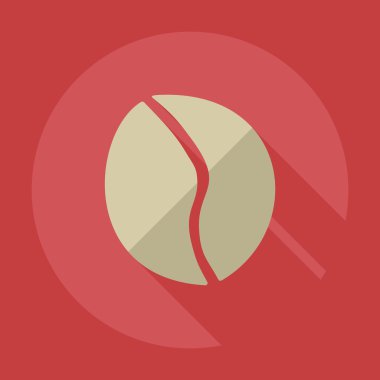 Gölge simgesi kahve ile düz modern tasarım