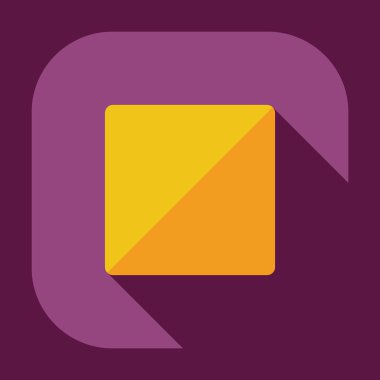 Gölge simgesi player ile düz modern tasarım