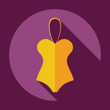 Gölge simgesi Mayo ile düz modern tasarım