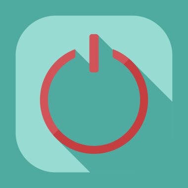 Gölge simgesi player ile düz modern tasarım