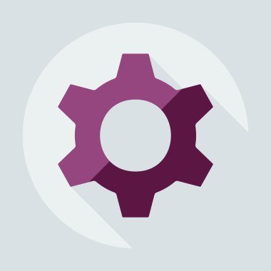 Gölge simgesi player ile düz modern tasarım