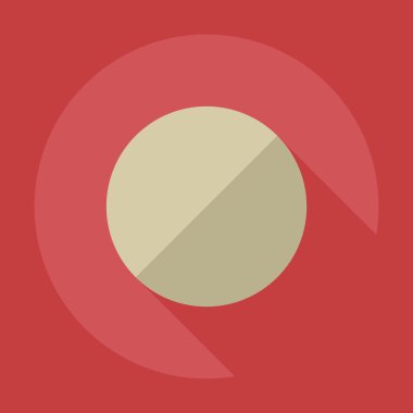 Gölge simgesi player ile düz modern tasarım