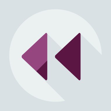 Gölge simgesi player ile düz modern tasarım