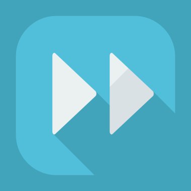 Gölge simgesi player ile düz modern tasarım