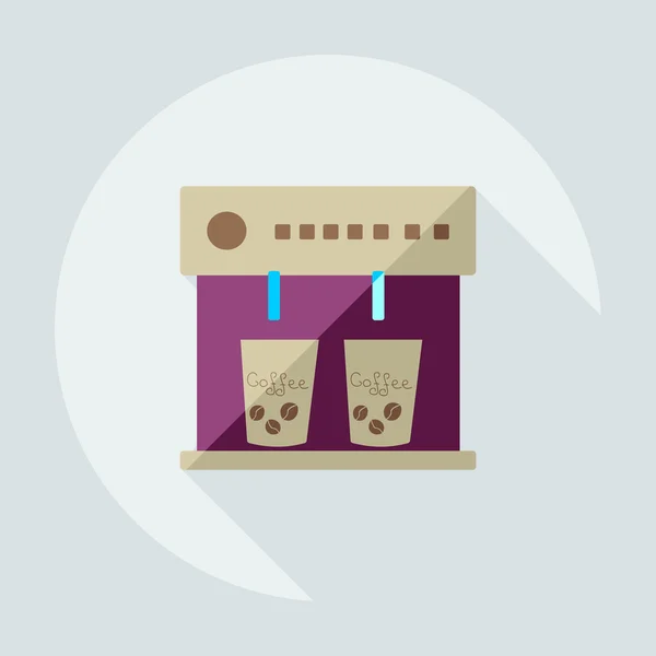 Flat modern design with shadow icon coffee