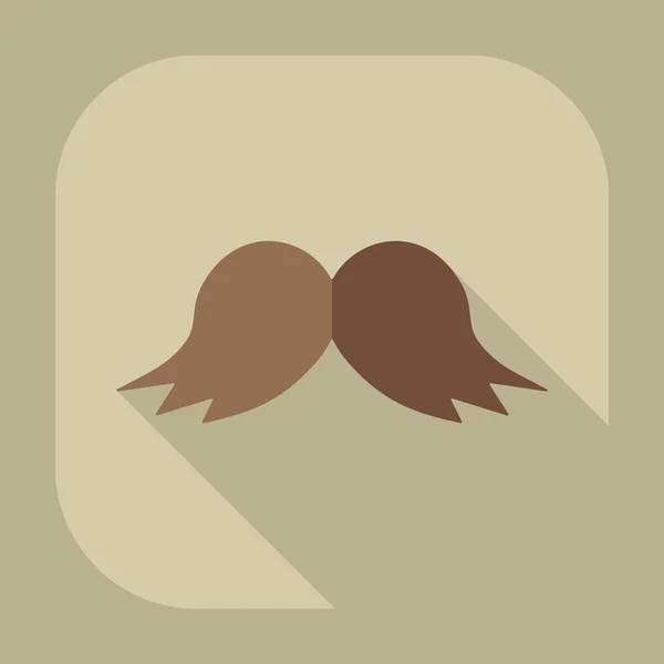Плоский сучасний дизайн з тіньовими іконовими вусами — стоковий вектор