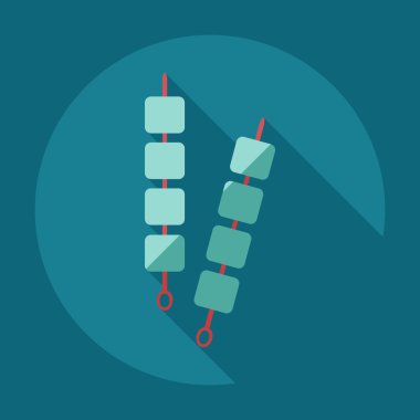 Gölge simgeler etli düz modern tasarım