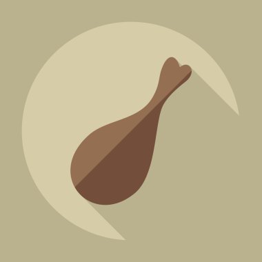 Gölge simgeler etli düz modern tasarım