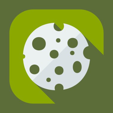 Flat modern design with shadow icons cheese