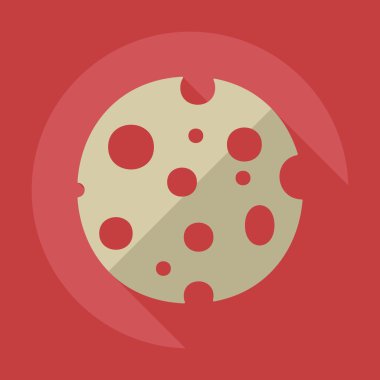 Flat modern design with shadow icons cheese