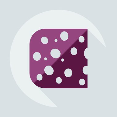 Flat modern design with shadow icons cheese