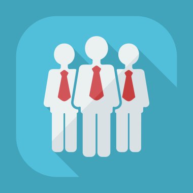 Flat modern design with shadow icons business icon