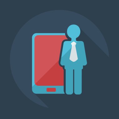 Flat modern design with shadow icons business icon