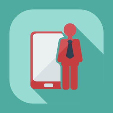 Flat modern design with shadow icons business icon