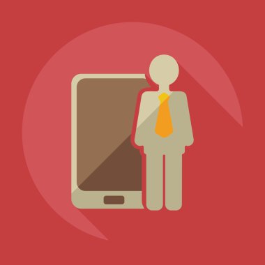 Flat modern design with shadow icons business icon