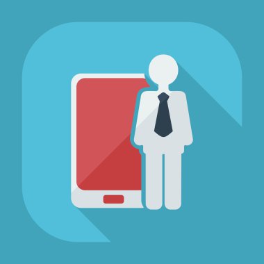 Flat modern design with shadow icons business icon