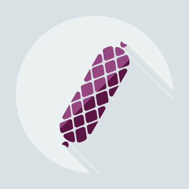 düz modern tasarım gölge simgeli sosisler