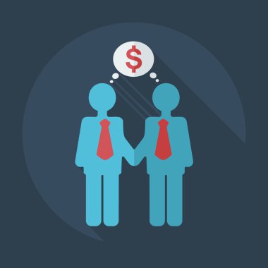 Flat modern design with shadow icons business icon