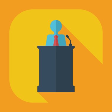 Flat modern design with shadow icons business icon