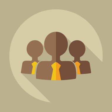 Flat modern design with shadow icons business icon