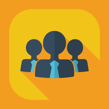 Flat modern design with shadow icons business icon