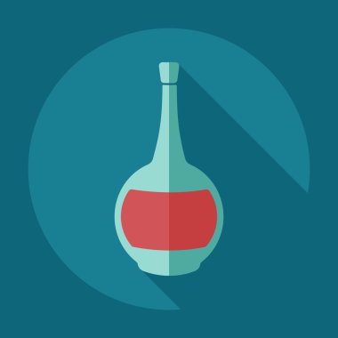 düz modern tasarım gölge ikonları içeceği