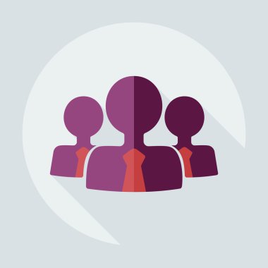 Flat modern design with shadow icons business icon