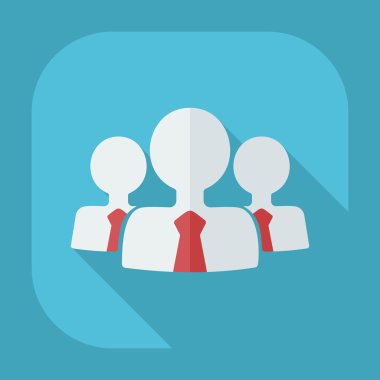Flat modern design with shadow icons business icon