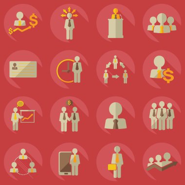 Flat modern design with shadow icons business icon