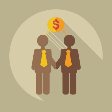 Flat modern design with shadow icons business icon