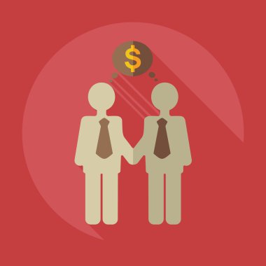 Flat modern design with shadow icons business icon
