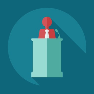 Flat modern design with shadow icons business icon