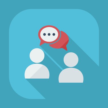 Flat modern design with shadow icons business icon