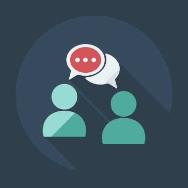 Flat modern design with shadow icons business icon