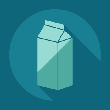 düz modern tasarım gölge ikonları içeceği